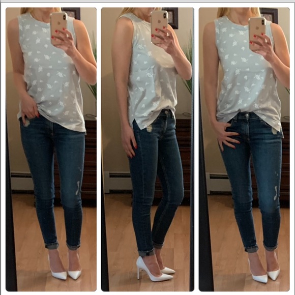 Anthropologie Tops - New🌟Current/Elliot mini floral muscle tee